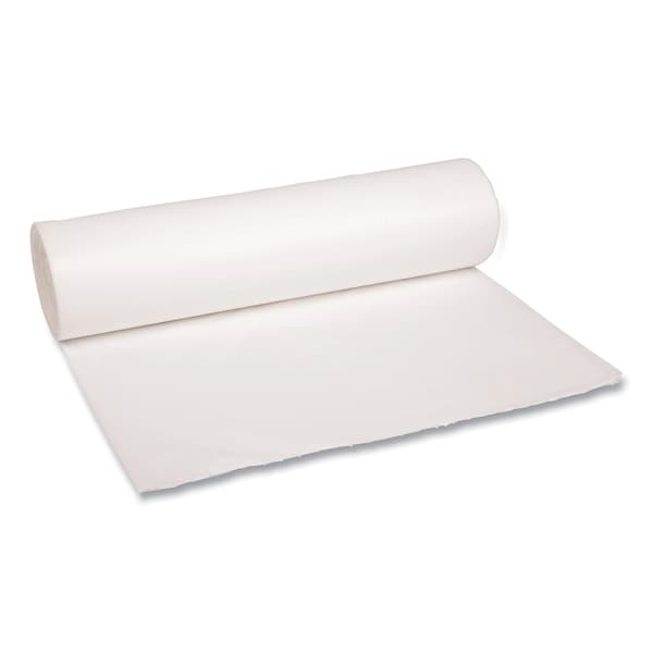 Boardwalk 56 gal Trash Bags, 48 in x 47 in, 0.6 mil, White, 100 PK H8647HWKR01 - main